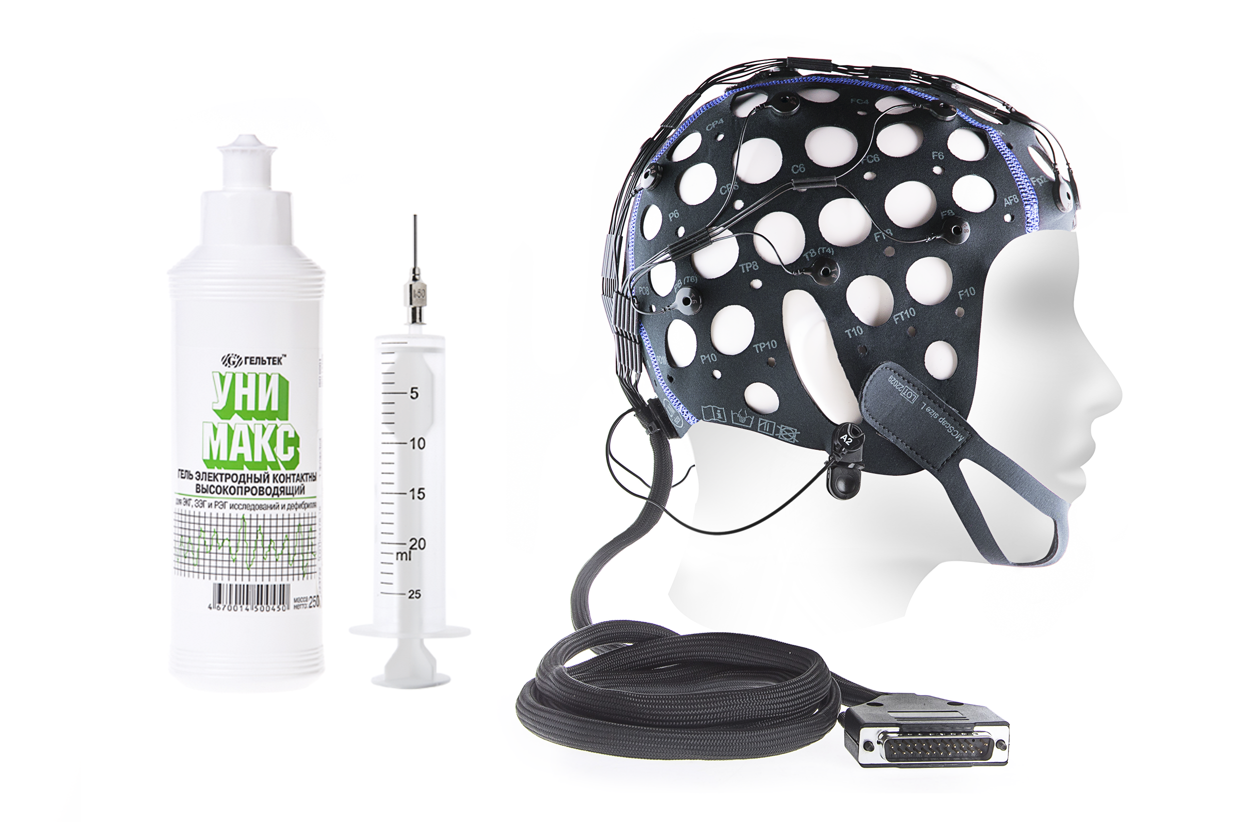 Electrode system MCSCap-Professional for 21 channel EEG